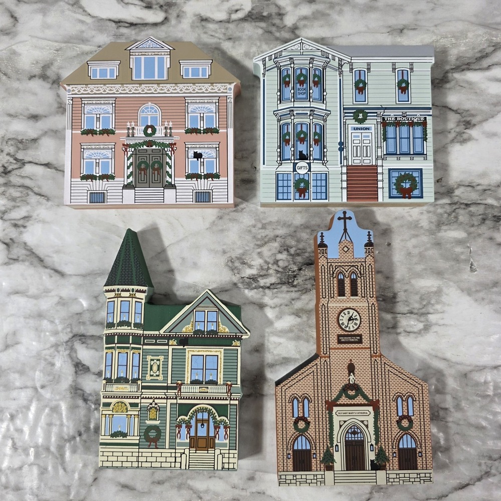 Vtg Cat's Meow 2000s Lot of 4 San Francisco Saint Mary's Spencer Spreckles Union